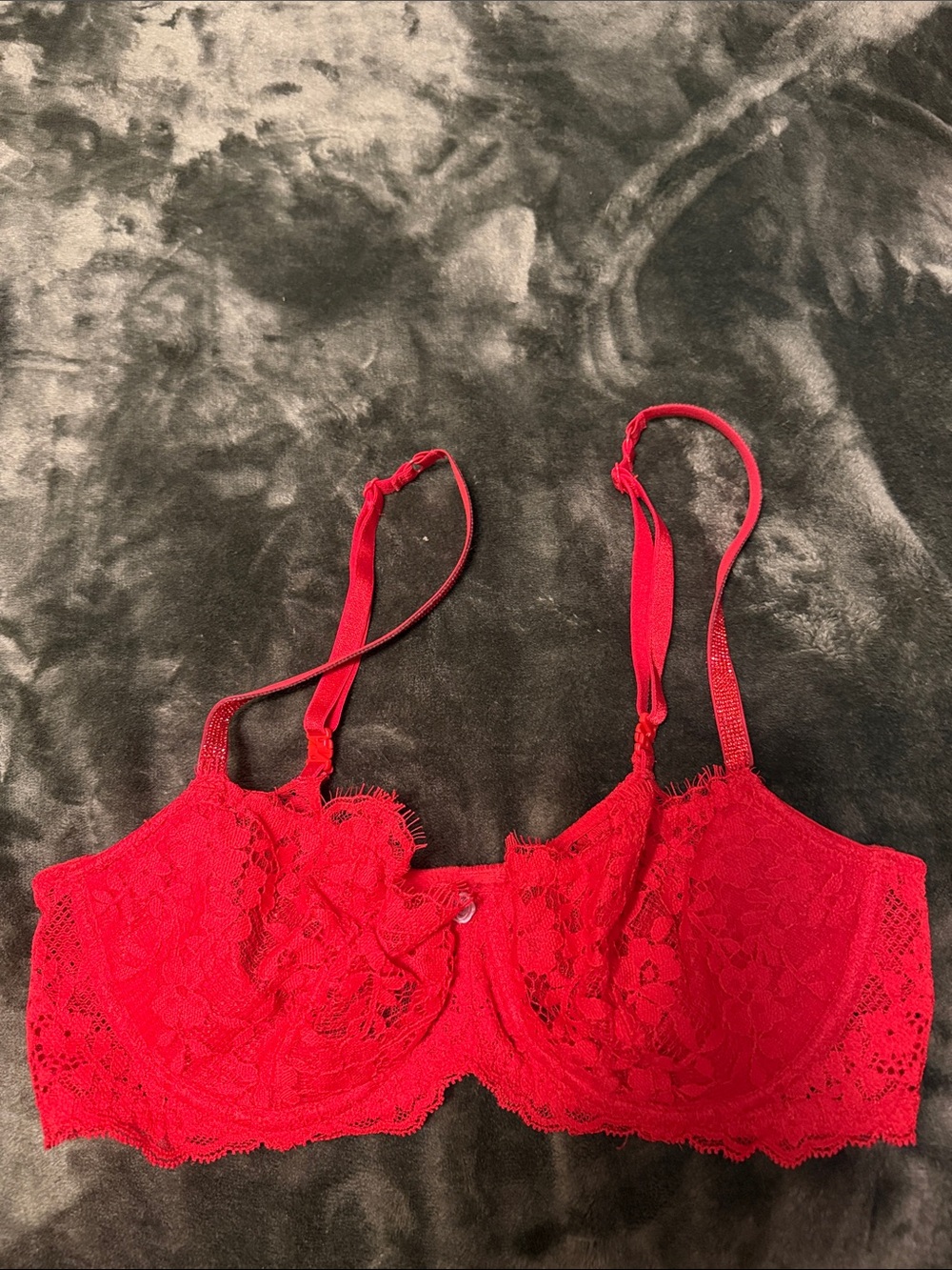 Red Lace Underwire Bra - Womens Intimates